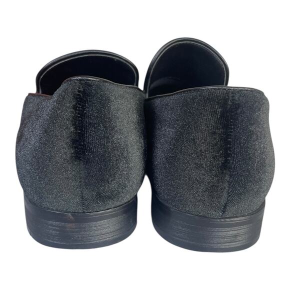 Enzo Romeo Men’s Black Velvet Slip On Dress Loafers Size 11 - Picture 5 of 9